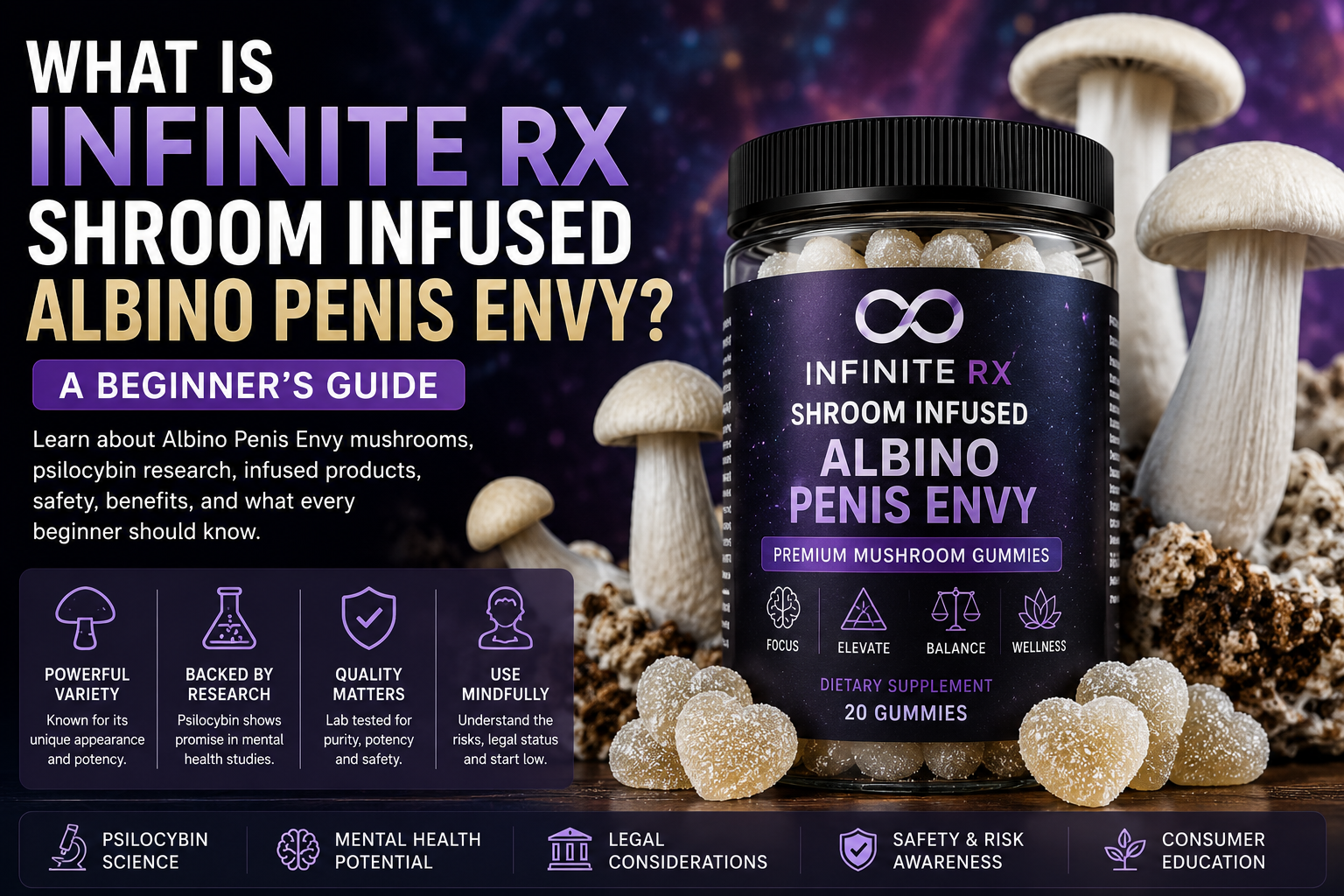 What Is INfinite Rx Shroom Infused Albino Penis Envy?