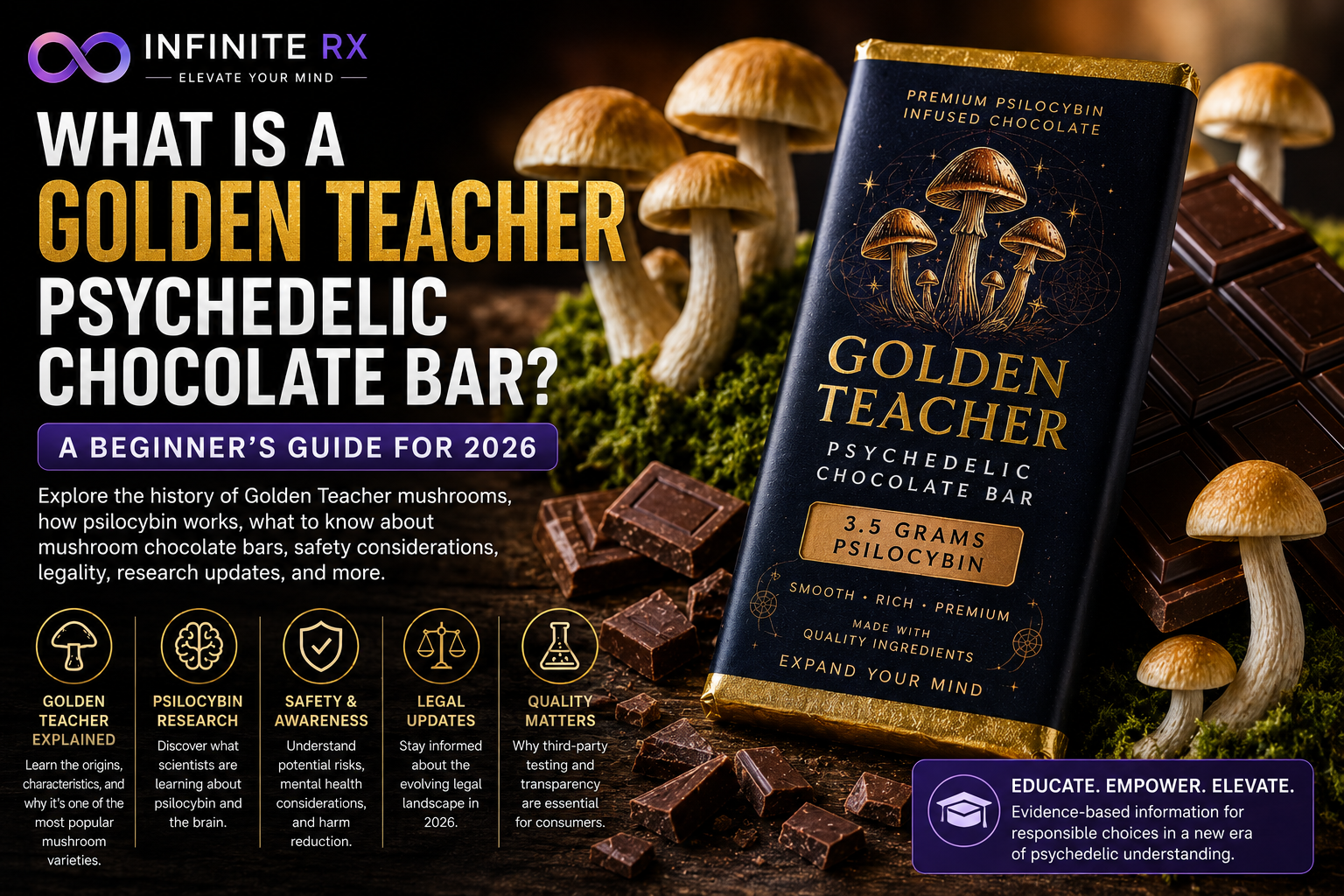 What Is a Golden Teacher Psychedelic Chocolate Bar