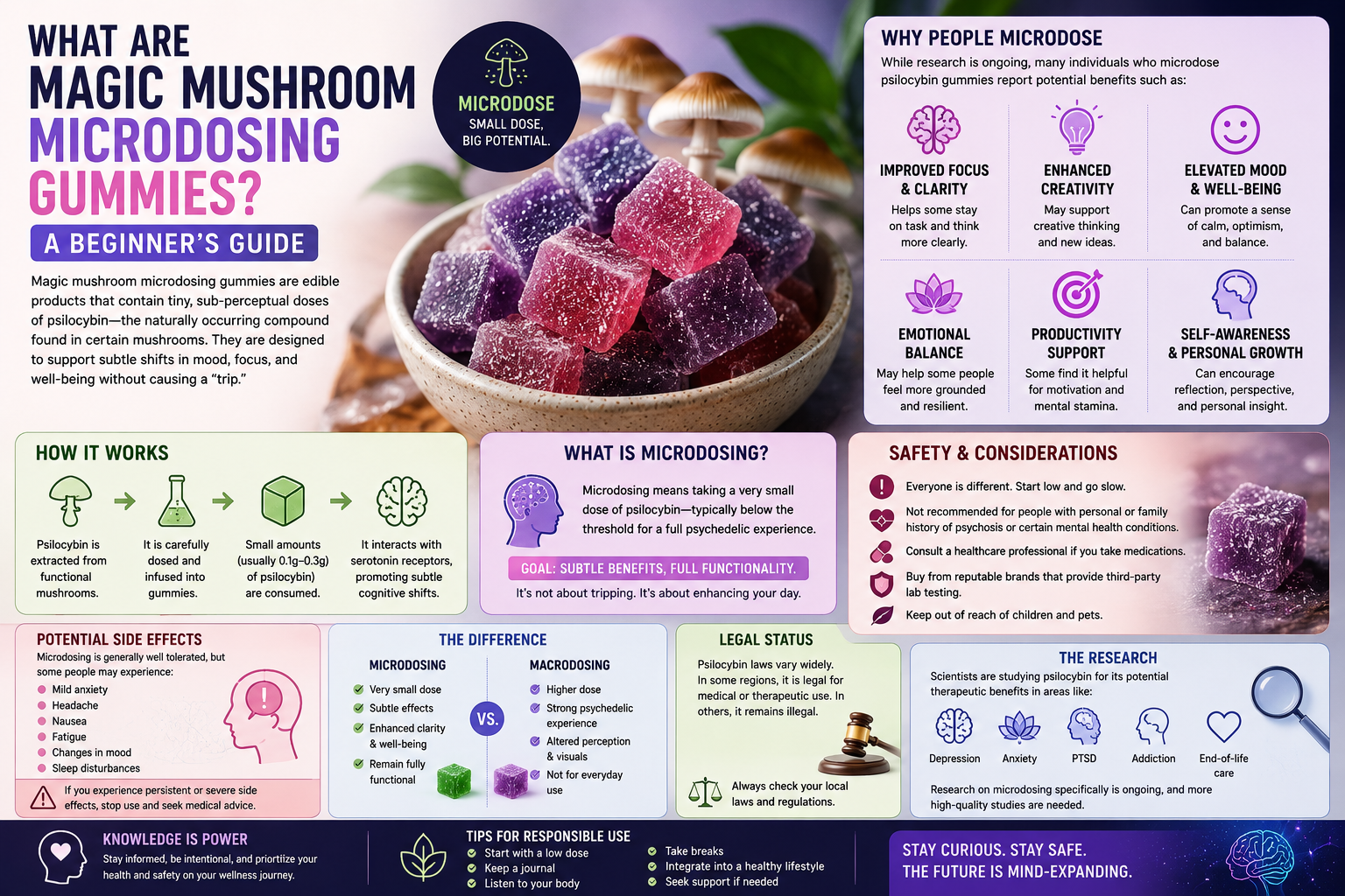 magic mushroom microdosing gummies