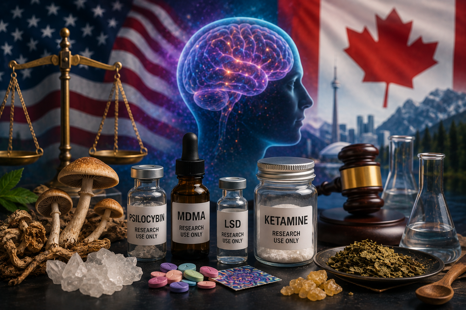 Psychédéliques en vente aux États-Unis et au Canada&nbsp;: Comprendre l’accès légal, la recherche scientifique et la santé publique