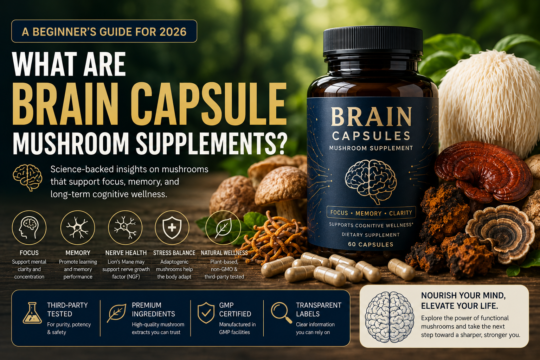 what are brain capsule mushroom supplements
