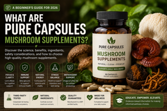 what are pure capsules mushroom supplements